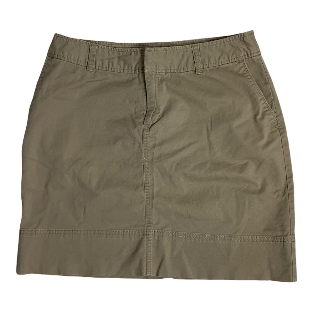Merona 8 Skirt Tan A Line Casual Stretch